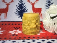 Świeca z wosku pszczelego Świąteczna