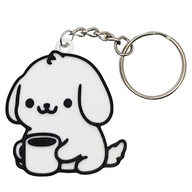 BRELOK UROCZY PIESEK Z KUBKIEM słodka figurka 3D do kluczy PREZENT PIES