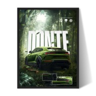 Plakat Lamborghini Urus w ramce 30x40 cm obraz auta dekoracja ścienna