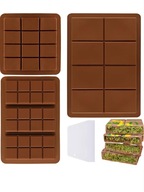 ZESTAW 3 szt. FOREMKA FORMA SILIKONOWA DO CZEKOLADY DUBAJSKIEJ TABLICZKA