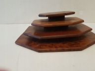 Rzeźba FIGURKA LISTOWNIK HEBANOWY ART DECO ANGIELSKI