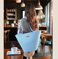 Koszyk na ramię torba miejska NA ZAMÓWIENIE ze sznurka MINI A4 LaPanier