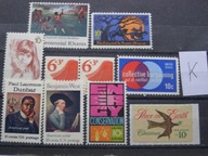 USA - zestaw - 10 znaczków nr K **