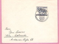 Niemcy 1942, FDC obieg., sport, konie, Hamburg Wyścigi Trzylatków, Mi 30€