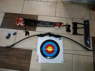 Łuk refleksyjny 135 cm 40 lbs +Komplet 18 strzał, akcesoria