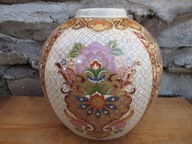 Duży Pękaty Sygnowany Chiński Wazon Porcelanowy_LOFT