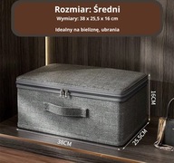 Organizer do szafy zamykany Składane pudełko materiałowe na pościel ubrania