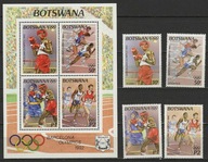 **92 Botswana 535-538 BL.25 = 15E - IGRZYSKA OLIMPIJSKIE BARCELONA 1992