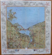 SZCZECIN, POMORZE ZACHODNIE; MAPA SAMOCHODOWA, ESSO, LATA 30-te XX w.