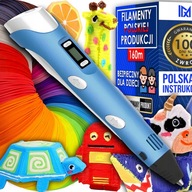 DŁUGOPIS 3D DLA DZIECI MAGICZNY PEN ZESTAW Z WKŁADAMI PREZENT DLA DZIECI