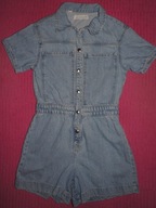 kidsZARA - JEANSOWY KOMBINEZON SZORTY 8L; 128cm