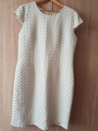 sukienka lniano złota roz 48