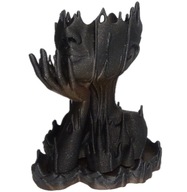 Nowoczesna Doniczka Kobieta Dekoracyjna Art Głowa Brązowa 20 cm z podstawką