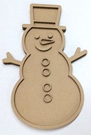 Wysypywanka kartonowa „Bałwan z kapeluszem”