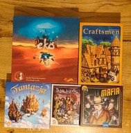 Zestaw gier planszowych- Gra Tajne agentki, Mafia, Fantazja, Craftsmen, Eko