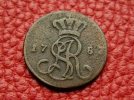 STANISŁAW AUGUST PONIATOWSKI - grosz 1787 E.B.