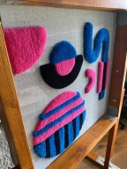 1x4 TUFTING. Tkanina do dywanów. Jak Monk Cloth. Wysyła z Polski. Kanwa