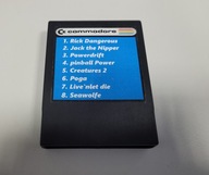 C64, C-64 Kartridż z 8 super grami. UNIKAT