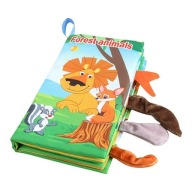 Szeleszcząca Miękka Książeczka z Ogonkami - Zwierzęta Leśne - Forest Animal