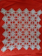 Koronkowa serweta ręczna robota koronka