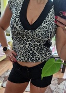 Sexi Bluzeczka panterka dekolt M