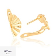 Eap22138 Kolczyki złocone angielskie muszelki