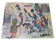 Obraz olejny dzieci - Franz Blank - Pejzaż dzieło sztuki abstrakcja