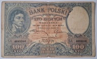 Banknot II RP 100 zł 1919 rok S.A.