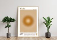 PLAKAT, LICZBY ANIELSKIE, AURA POSTER, 555, PLAKATY NA ŚCIANĘ, B2 50x70