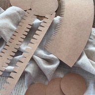 Pudełko otwierane kubek na wynos – baza kraft – rękodzieło na prezent