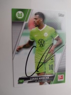 Karta topps match attax autograf Bundesliga Wolfsburg Lukas Nmecha