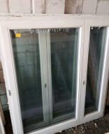 OKNA Drewniane Sosnowe Dwuskrzydłowe 145x160cm 11 sztuk okno białe