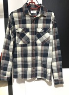 12 Kurtka koszulowa Easy kolorowa krata 2 kieszenie gruba bawełna S