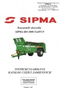 SIPMA RO 1000 TAJFUN - instrukcja obsługi, katalog części (2017-18)
