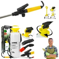 OPRYSKIWACZ CIŚNIENIOWY RĘCZNY Z LANCĄ OGRODOWY REGULACJA DYSZY DUŻY 10L