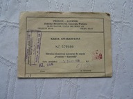 KARTA GWARANCYJNA GŁOWICA DOMOWEJ MASZYNY DO SZYCIA PREDOM ŁUCZNIK 1978 ro