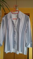 Bluzeczka koszulowa z rękawem 3/4 - UK16/XL - bdb