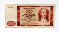 Niemcy DDR 20 Marek 1964r. Ser.ZB
