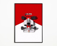 PLAKAT MCLAREN MP4/4 F1 FORMULA 1 GP BOLID WYŚCIGOWY PLAKAT A3 DRUK
