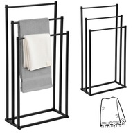 STOJAK NA RĘCZNIKI WIESZAK STOJĄCY PODŁOGOWY ŁAZIENKOWY METAL LOFT CZARNY!!