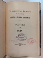 Towarzystwo Naukowe w Toruniu Societas Literaria Torunensis Fontes 1898 -..