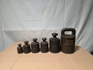 Stare odważniki handlowe - zestaw 0.5-10kg