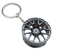 Brelok Do Kluczy CZARNA FELGA Koło Zawieszka Do SAMOCHODU Prezent Metalowy