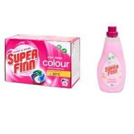 ZESTAW KAPSUŁKI DO PRANIA KOLOROWYCH TKANIN PLUS PŁYN DO PŁUKANIA