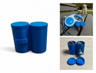 POJEMNIK NA SMACZKI WORECZKI MULTI BOX DUO SMYCZY FLEXI CLASSIC M NIEBIESKI