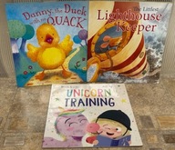 STORY TIME DUŻE KSIĄŻKI KACZKA MYSZKA KUCYK UNICORN - 3 SZT JĘZYK ANGIELSKI