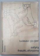 Satyry fraszki aforyzmy Tadeusz Gicgier