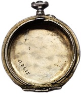 Koperta zegarka kieszonkowego srebro 0.875 złocona 33 mm 10 g