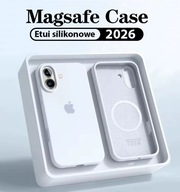 Etui do Apple iPhone 17 Silicone akwamaryn / niebieski Z LOGO i MagSafe