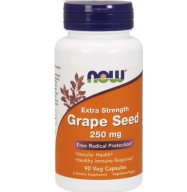 Suplement diety Now Foods Grape Seed 250mg winogrono kapsułki 90 szt.